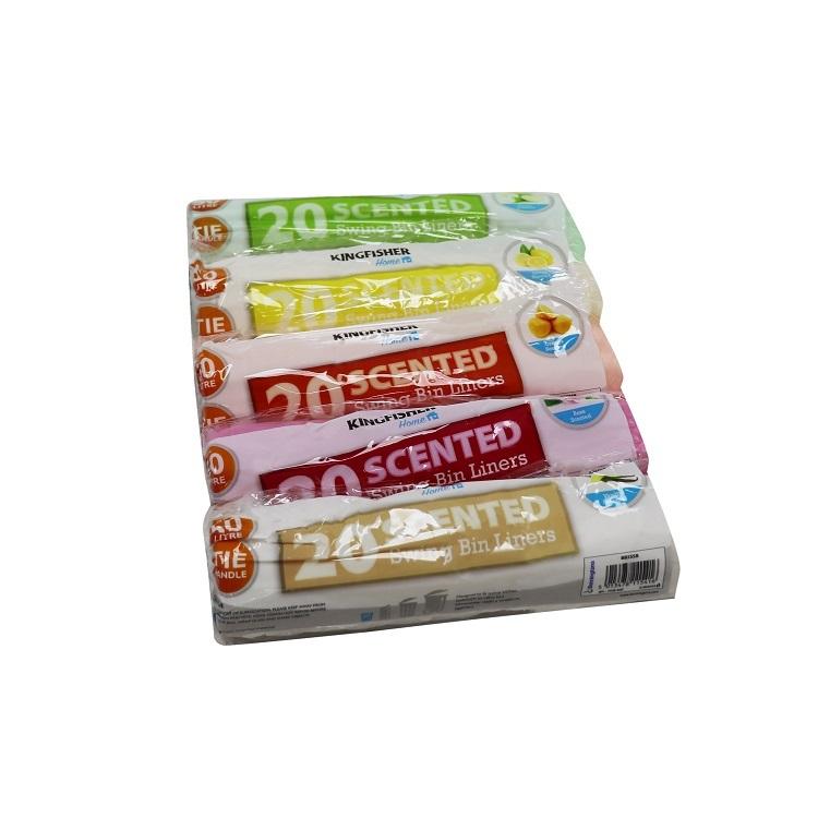 Kingfisher Scented Tie Handle Swing Bin Liners 50L 20pk