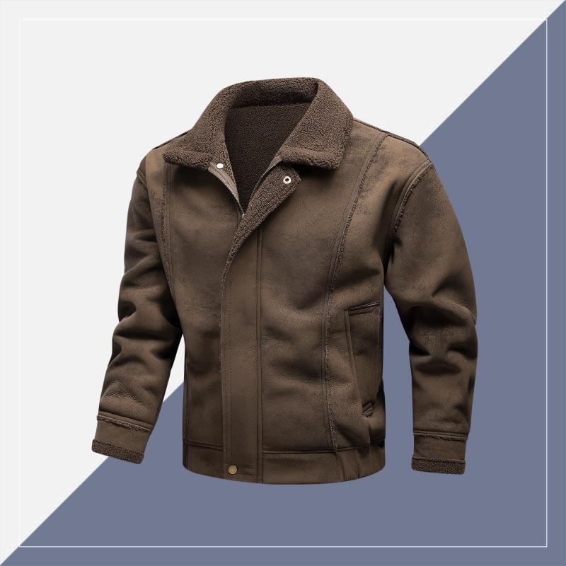 

Красивая мотоциклетная ретро-куртка из искусственной кожи для мужчин и женщин, куртка из кожи свободного кроя «Джокер» на весну и осень. 4XL коричневый