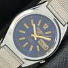 REFURBISHED VINTAGE SEIKO 5 AUTOMATIC JAPAN MENS BLUE COLOR DIAL WATCH A500161-2 R151a-a500161