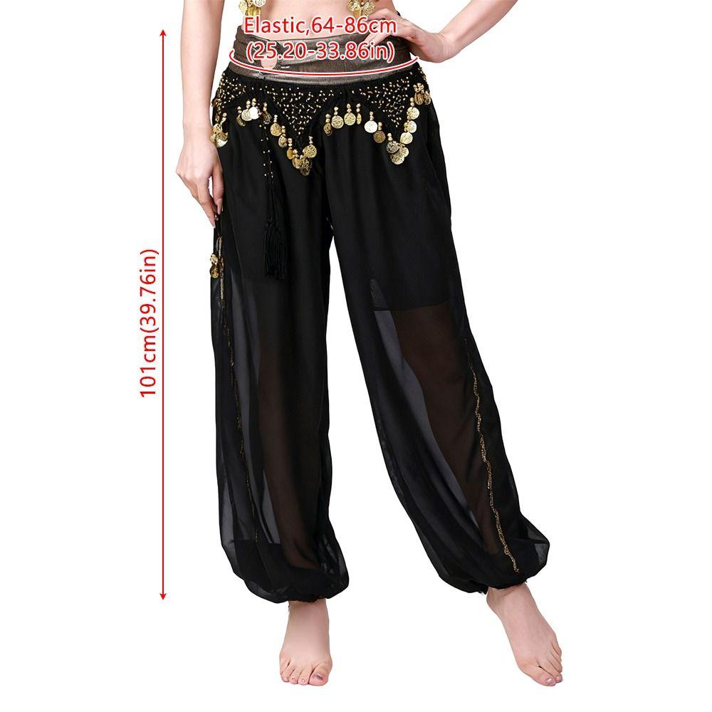 Sequin Belly Dance Pants Tassel Bloomers Fashion Loose Pants  Dance