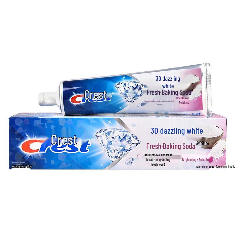 Crest 3D White Mint Lemon Jasmine Whitening Toothpaste - Fresh Breath & Stain Removal