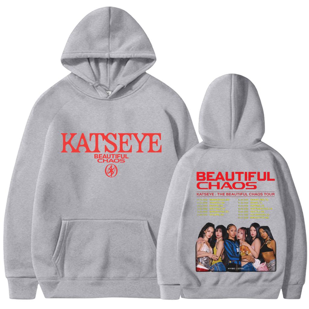 Damskie modne bluzy z kapturem z okrągłym dekoltem, z długim rękawem, z kwiatowym nadrukiem, ze sznurkiem, casualowe, luźne, wkładane przez głowę