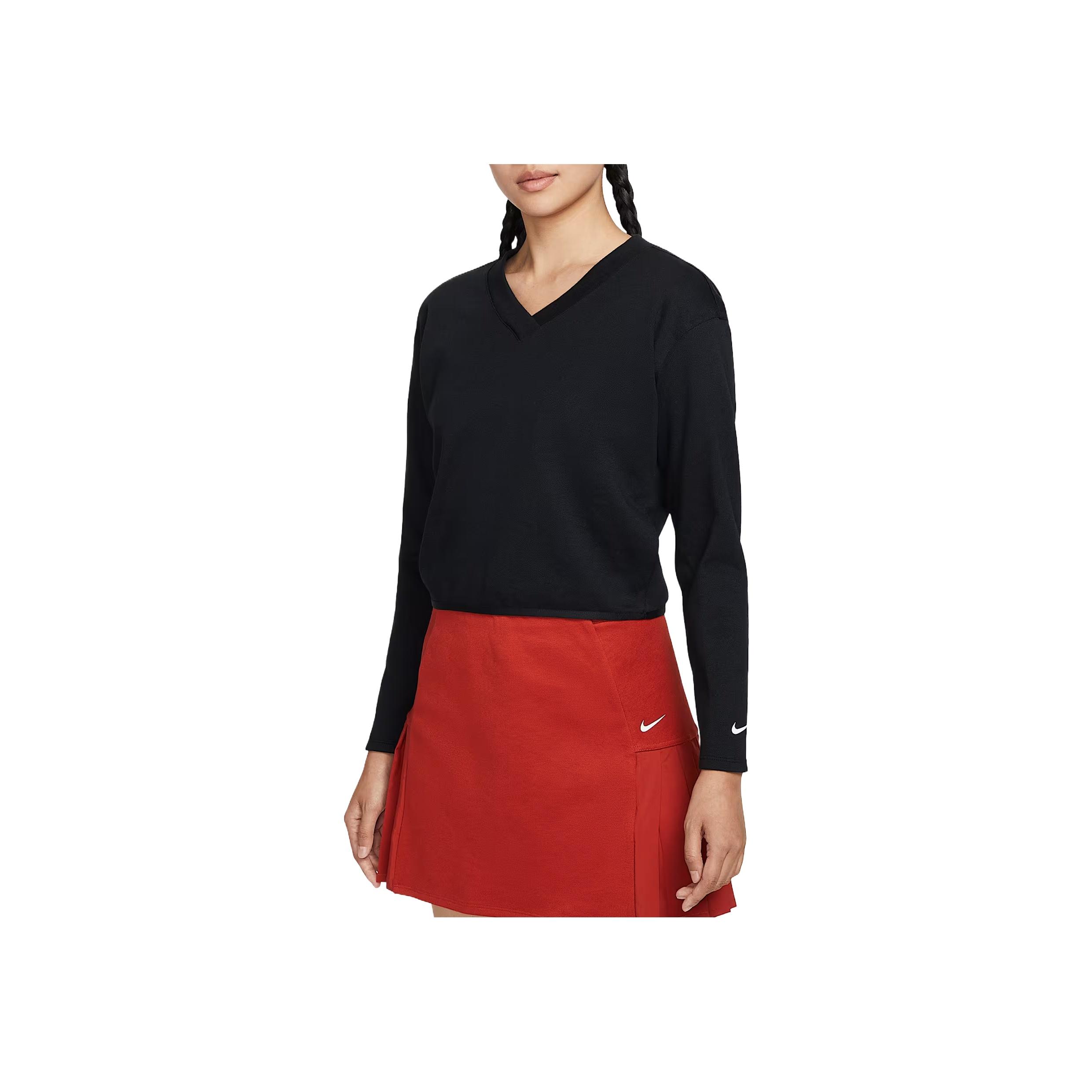 

Nike Solid Color Long Sleeve Golf Shirt Women tops IH1946-010 XL