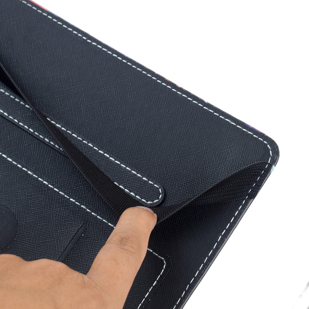 For Lenovo Idea Tab Pro/Tab P12 Pro Gen 2 Leather Case Pattern Print Card Slots Stand Auto Sleep Wake Tablet Cover
