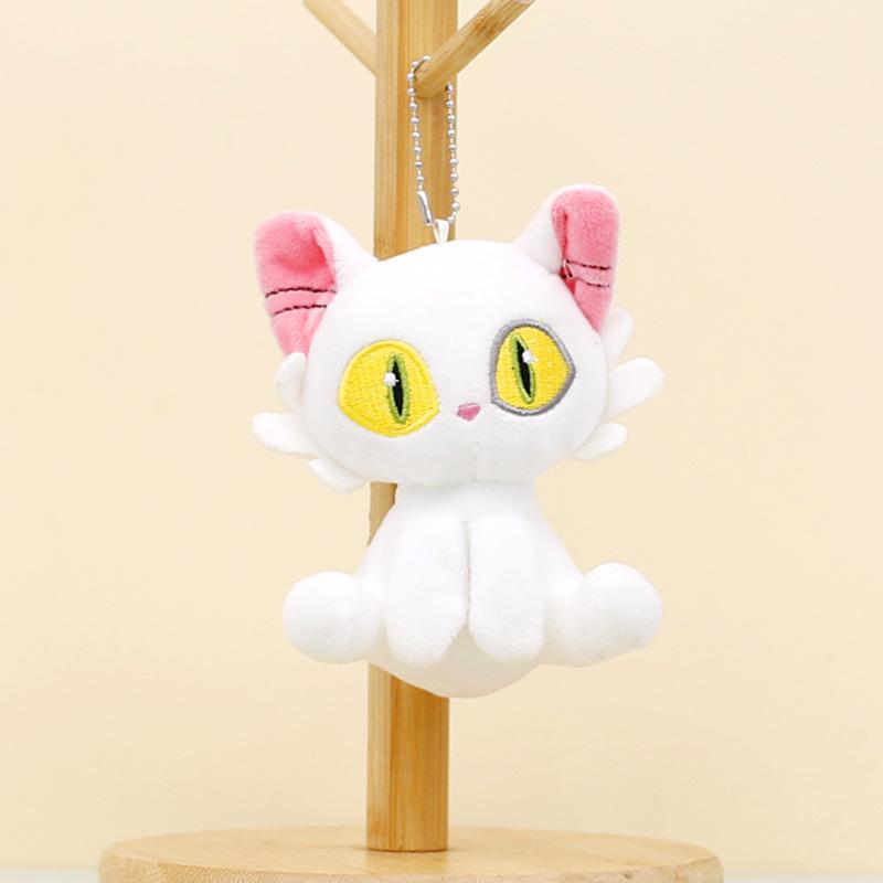 

Кот Очаровательная Судзумэ Плюшевый Брелок Милая 12см Мягкая Игрушка Животное Белый и Черный белый