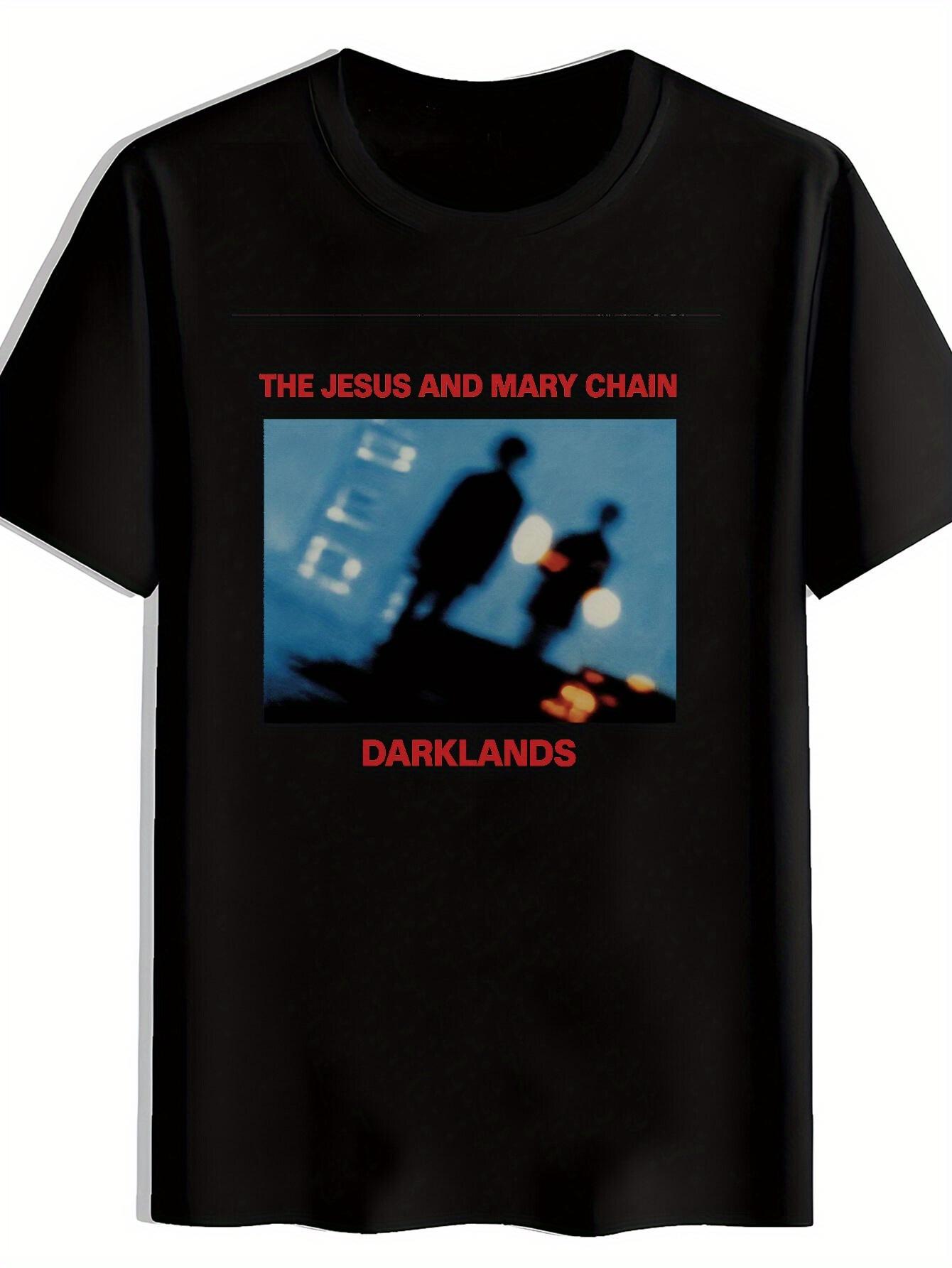 

Retro Rock Band Graphic T-shirt - The Jesus and Mary Chain Darklands Design XL