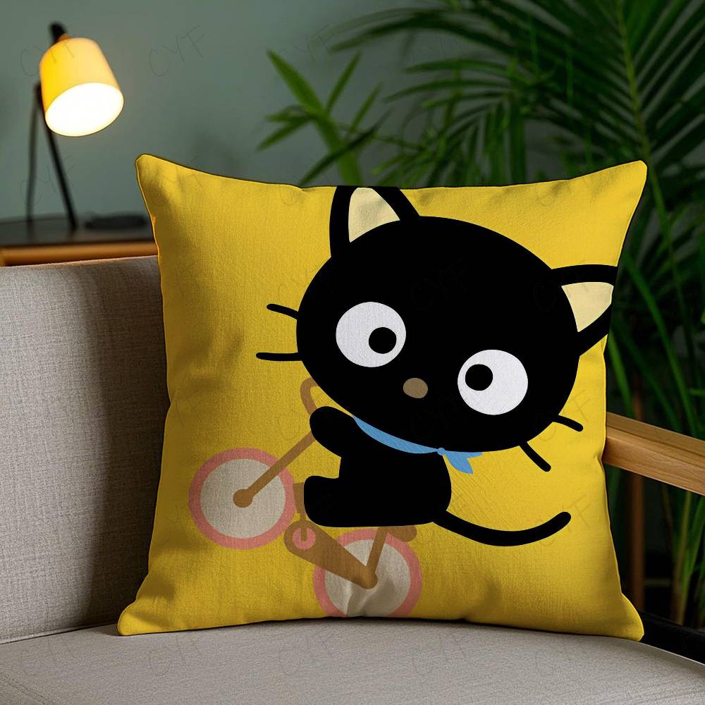 S-Sanrio C-Chococat Anime Pillow Case Safe Custom Photo Pillow, Anti-fade Brushed Fleece Cushion, Maternal & Infant Safe.