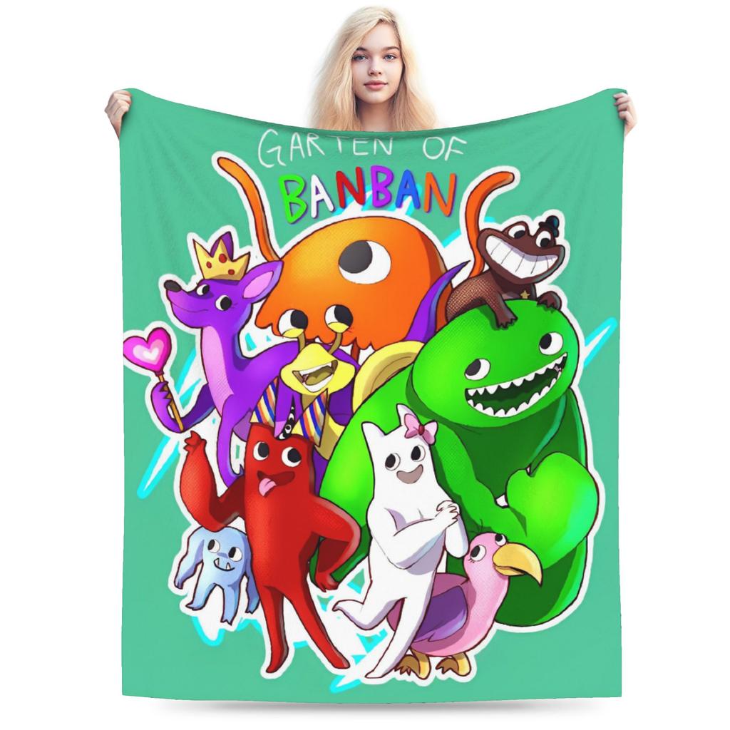 Bittergiggle Garten Of Banban Blanket Gaming Flannel Throw Blanket Summer Air Conditioning Printed Soft Warm Bedspreads