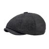 Men's British Retro Wool Octagonal Cap - Autumn/Winter Warm European Duckbill/Beret Style