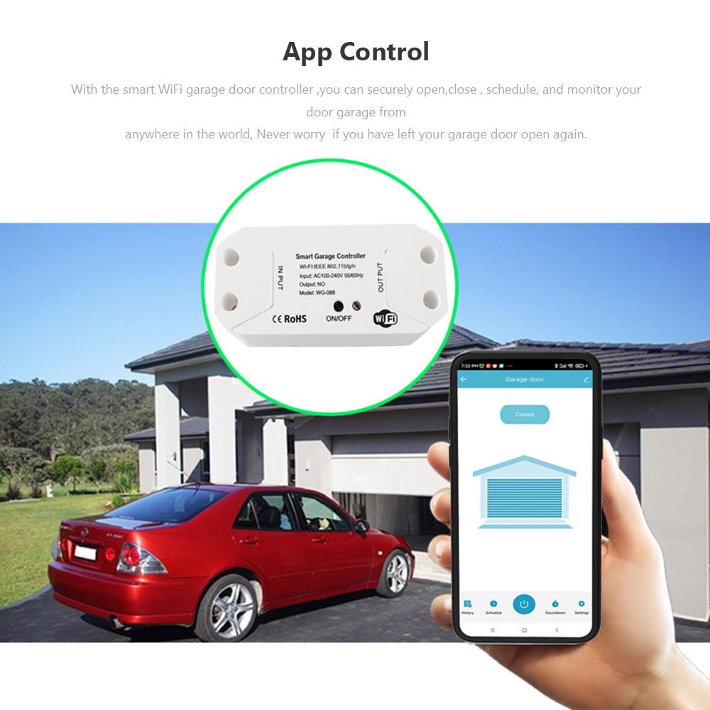 Tuya Smart WiFi Garage Door Controller - White