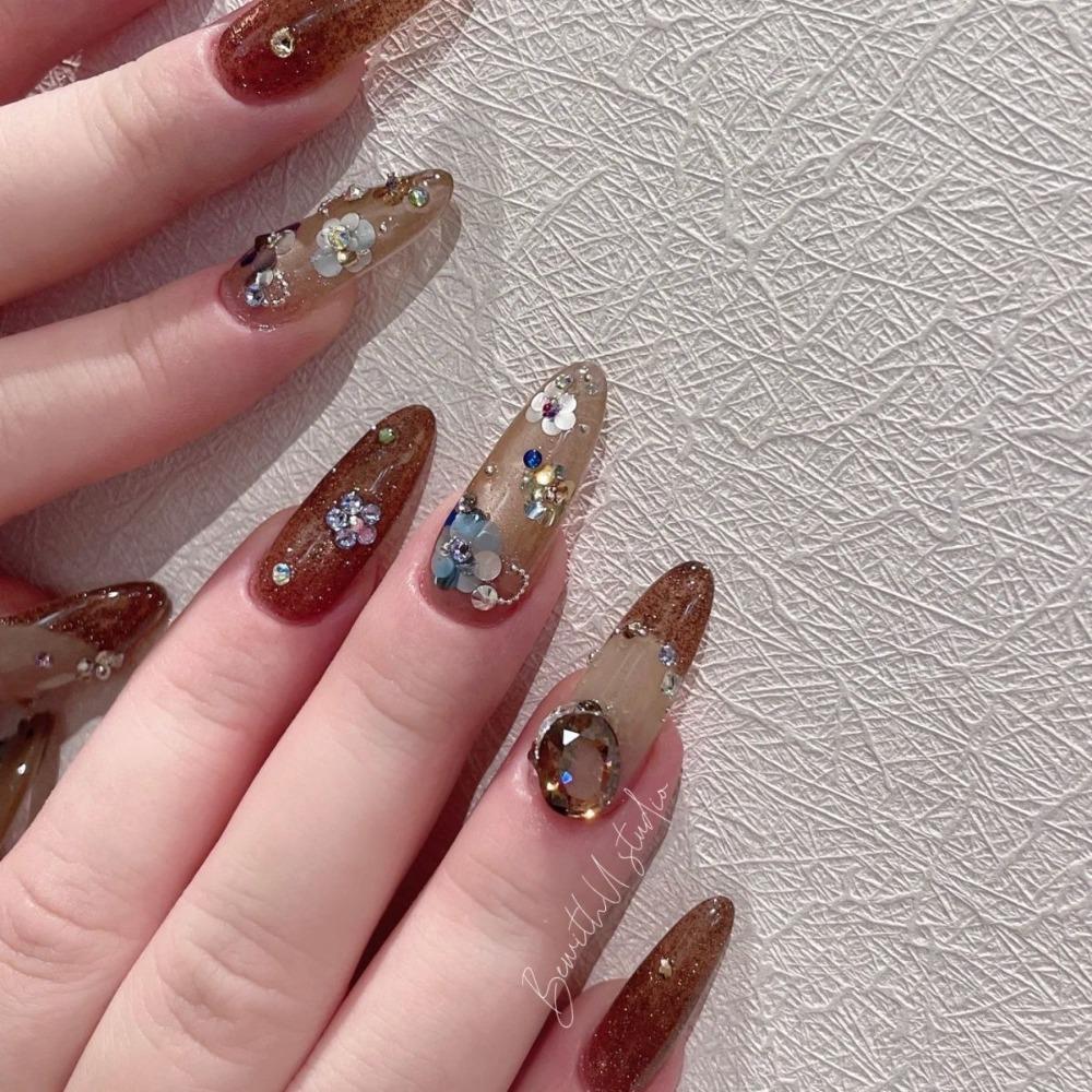 Polka Dot Glitter Nail Accessories Colorful Sequins Nail Decorations  Nail Salon