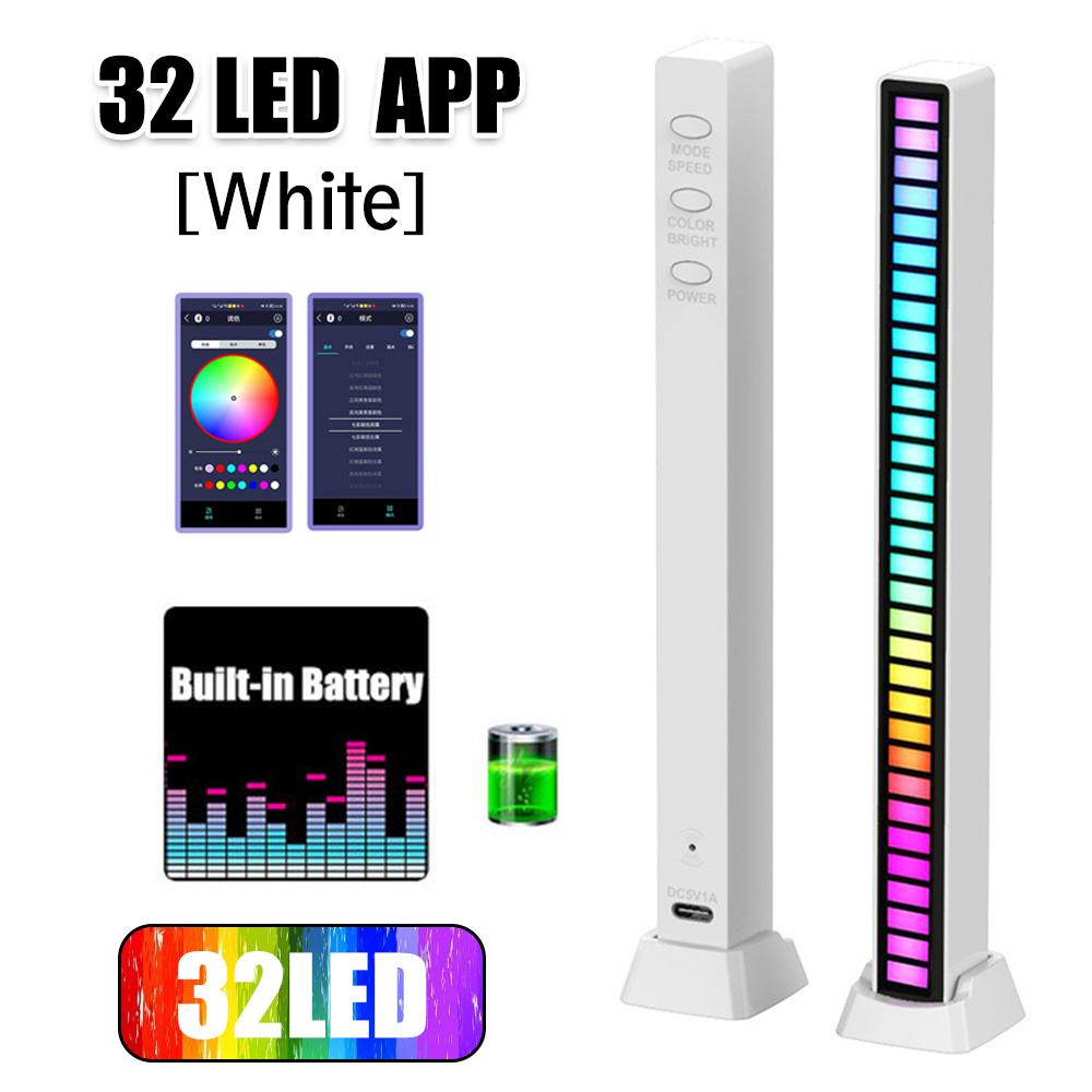 LED Strip Lights RGB Music Sound APP Control Pickup Rhythm Ambient Lamp Atmosphere Night Lights For Room Home Party Decoration