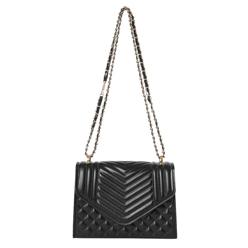 Women'S Bag Versatile Small Square Bag Pressed Shell Bag Texture Women'S Messenger Bag Simple Wind Chain Shoulder Bag