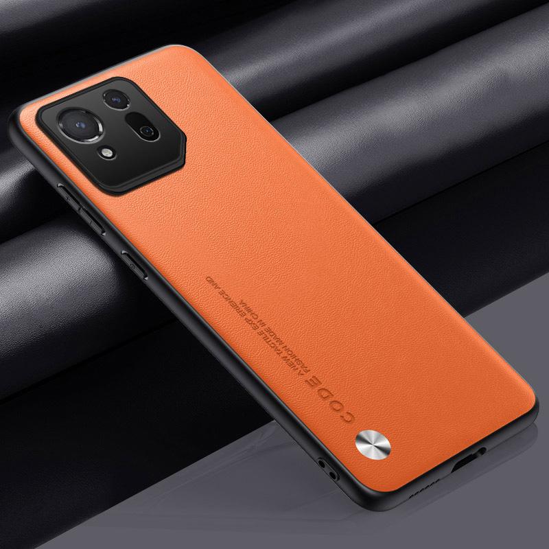 Luxury Genuine Leather Business Phone Case for Asus ROG Phone 8 Pro 8 7 Pro 7  6 5 3 Plain Skin Shockproof Cover for Full Protection Cover