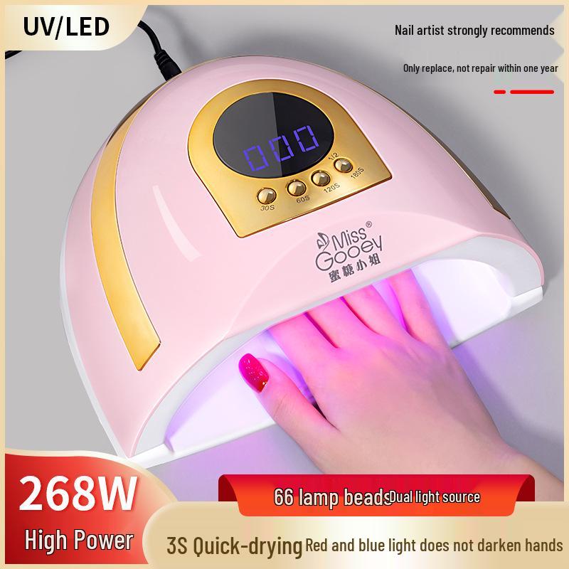 Mini Shell Quick-Dry Red Light Nail Lamp - No Blackening Handheld Gel Curing Device