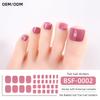 Popular Style New 3D Waterproof Nail Sticker Plastic UV Free Nail Wraps Toe Wraps