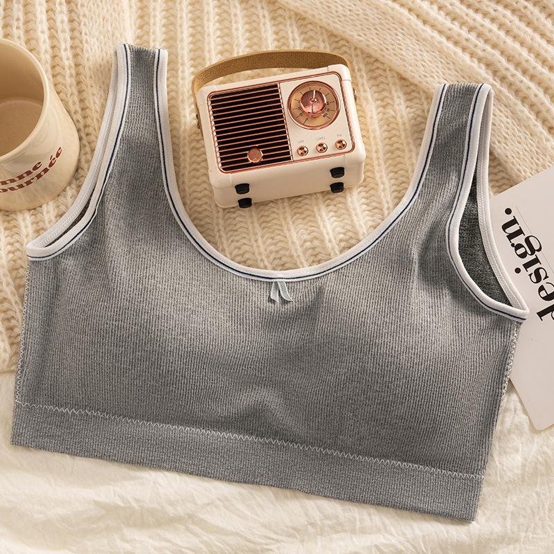 Girls bra underwear women's sports small vest junior high school high school students development period thin pure cotton no steel ring summer