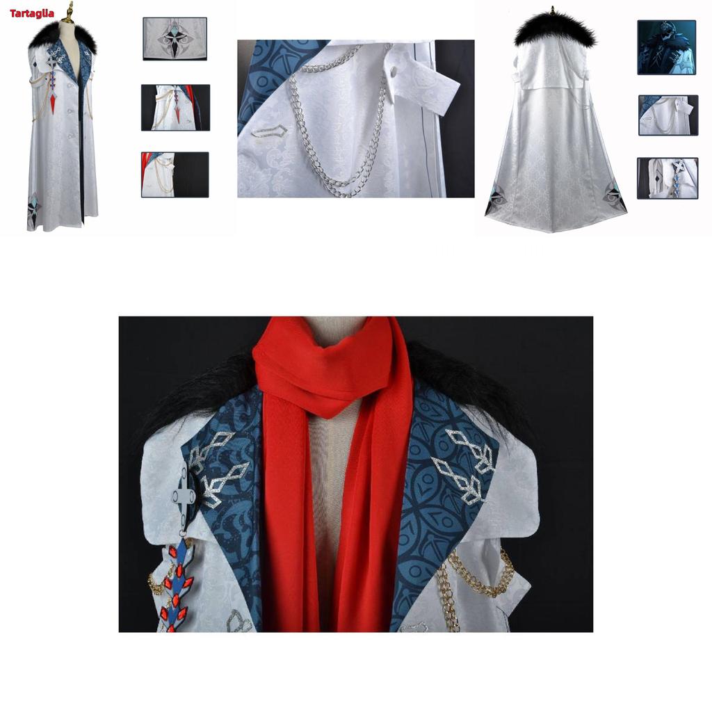 Oryginalny Kostium Cosplay Trial Impact Płaszcz Tartaglii Strój na Imprezę Halloweenową