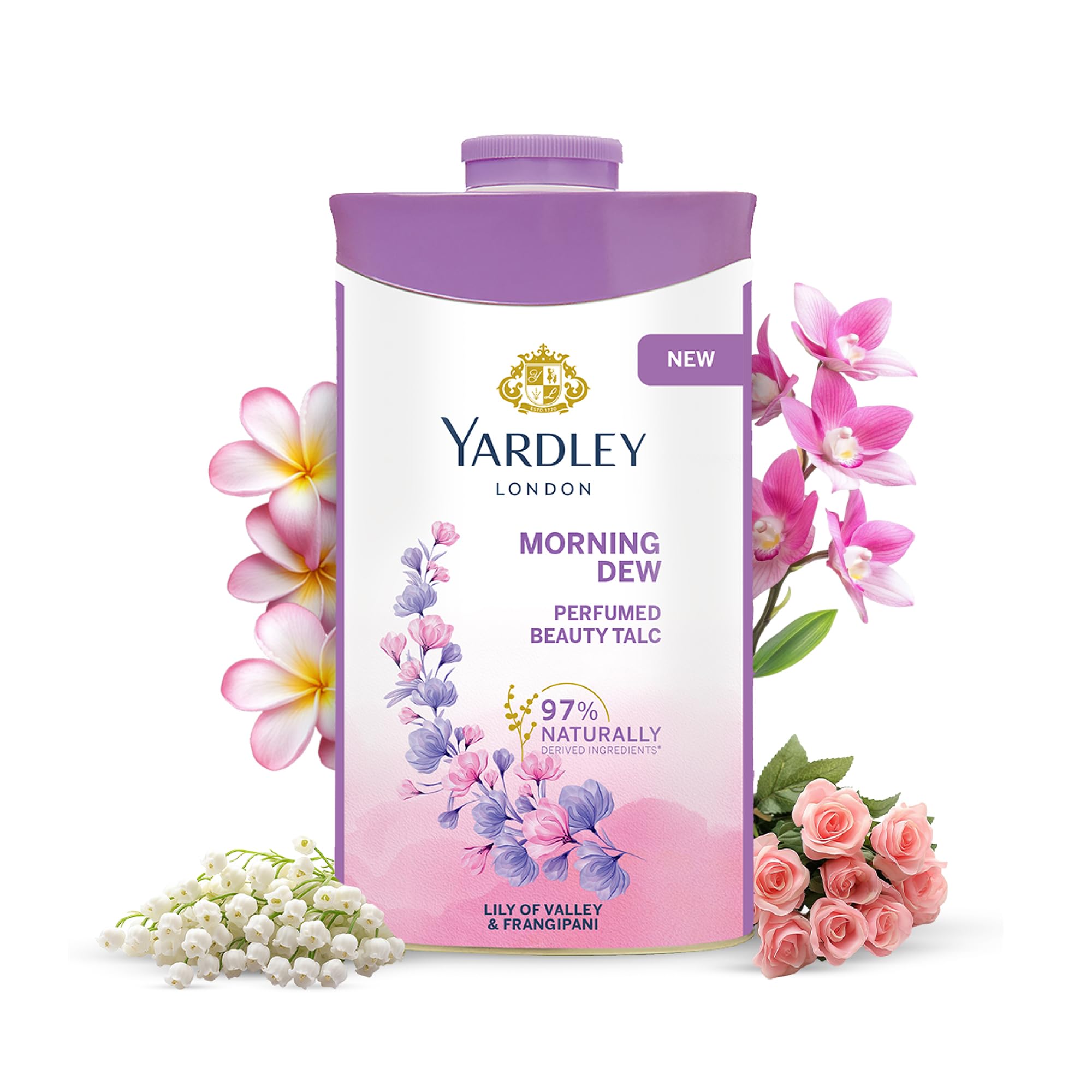 Yardley London Morning Dew Perfumed beauty Talc
