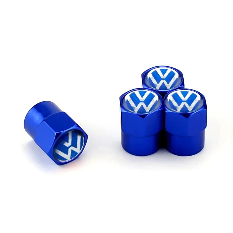 2026 Heiß Für VW VOLKSWAGEN 4 Stück Auto Radventil Kappen Reifen Luftabdeckungen für Volkswagen Polo GTI Passat Käfer Jetta Lavida Tou