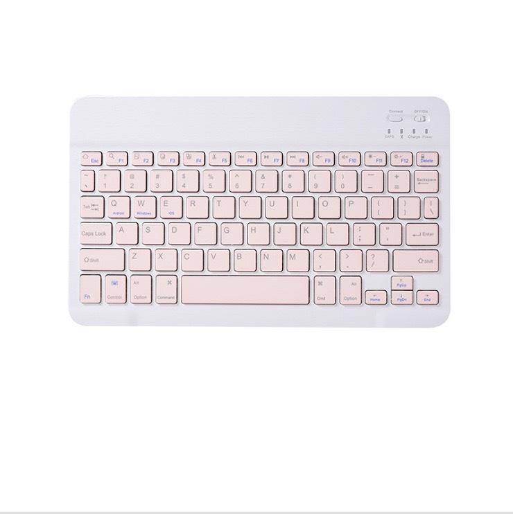 Portable Wireless Bluetooth Keyboard for Tablets, Phones, and Computers - Compact 7 To 10 Inch Size