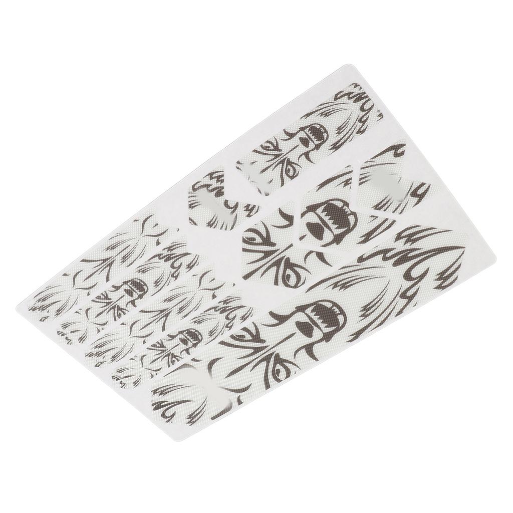 ENLEE 3D Mountain Bike Protective Stickers Set Impact Resistance Bicycle Decorative StickerWolf Head Pattern for Bicycle Frame