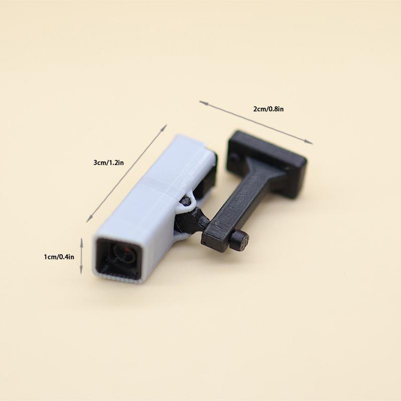 

1/12 Ляльковий будиночок Міні-камера спостереження Модель Ляльковий будиночок Домашній Декор Аксесуари Ляльки Будинок Мікро-сцена Прикраса сірий колір