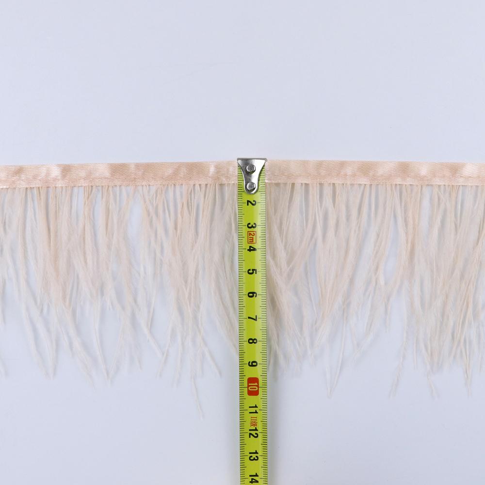 Feather8-10cm Light Purple Ostrich Feather Trims 1m 5m 10m for Crafts High Quality Plume Fringe Cosplay Festivals Clothing Ribbon Decor