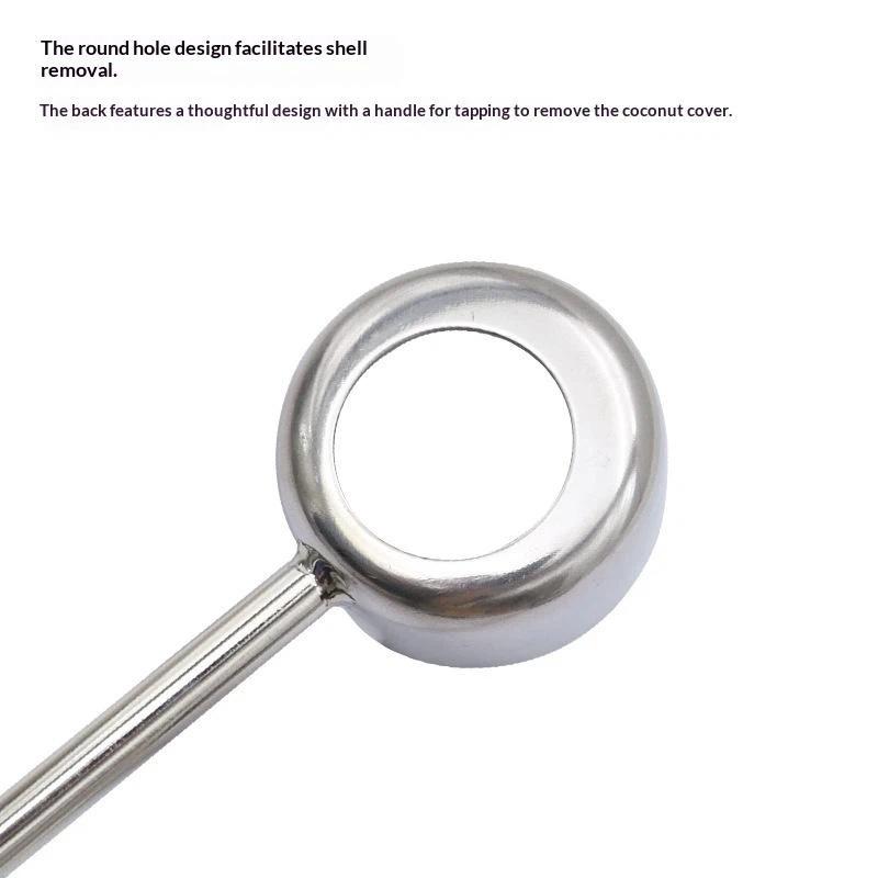 Coconut Opener Tool Food Safe Stainless Steel Hole Puncher Portable for Home Travel Outdoor Activity Fresh Coconut Use