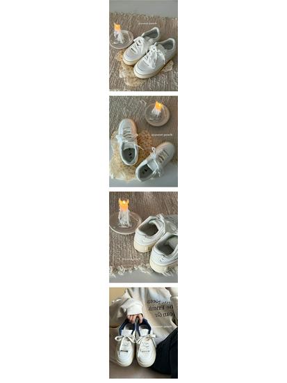 2025 Retro Hong Kong Style Women's Thick-Soled Sneakers - New Spring Trendy White Casual Sports Shoes