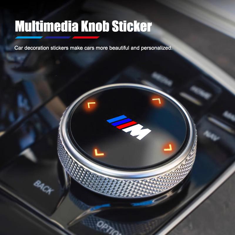 BMW Car Interior Multimedia Button Decor Sticker For BMW X1 X2 X3 X5 X4 X6 X7 G01 G02 M3 M4 M5 G30 G20 G22 G23 G26 520i 523i G07