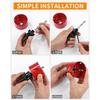 AIMOONSA Lot 19 scies cloche HSS bimétalliques 8 mm pour bois, PVC, plastique + accessoires