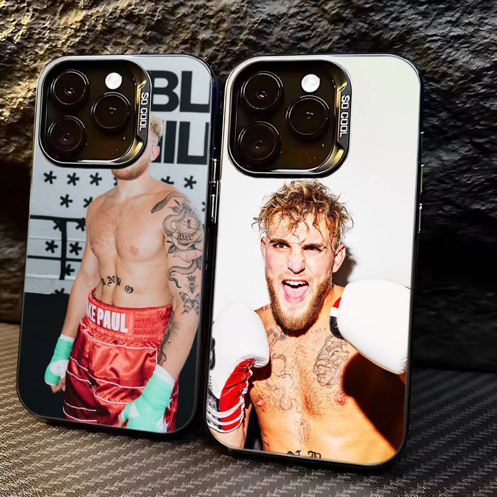 Boxing Star J-Jake Paul Phone Case For iPhone 17,16,15,14,13,12,11 Plus,Pro Max,XS,Colorful Silver Black Cover