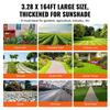 Weed Barrier Landscape Fabric, 3.28*164FT Heavy Duty Garden Weed Fabric, Woven PP Weed Control Fabric, Driveway Fabric, Geotextile Fabric for