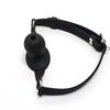 Body Safe Silicone Ball Gag – Adjustable Breathable Mouth Gag for Adults Reusable BDSM Role Play Toy for Couples