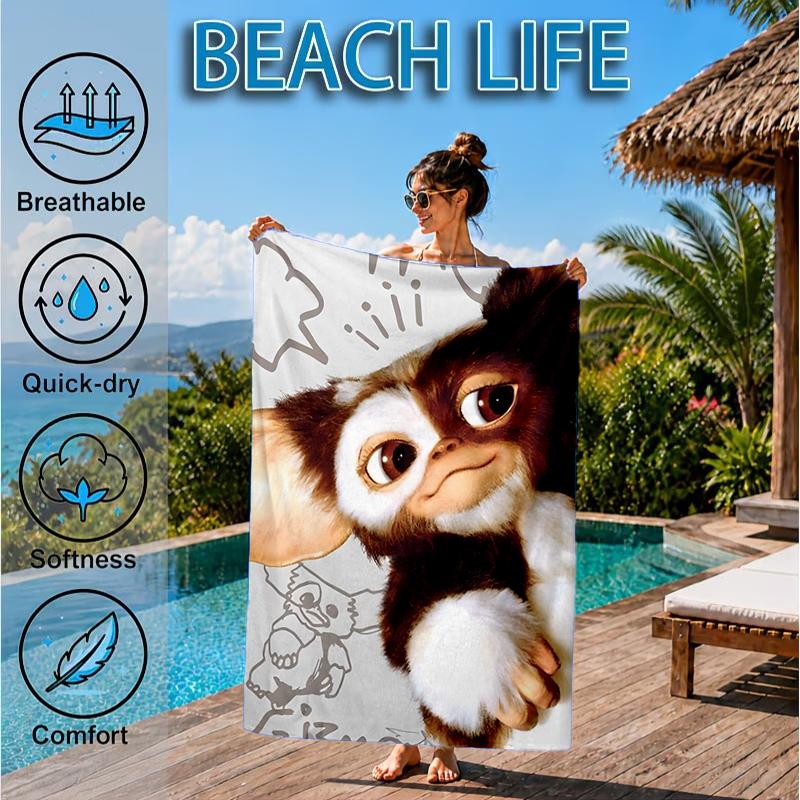 Mysterious Little Monster Beach Towel, Microfiber Beach Towel, Perfect For Pool, Beach, Travel, Home Decor Beach Party Fan gifts