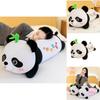 Adorable Panda Plush Pillow For Kids Soft Short Plush Stuffed Animal Gift For Girls