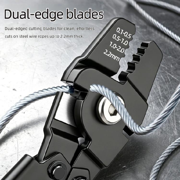Integrated Cutter Ferrule Crimping Pliers Xtuosen 4 Position Wire Rope Tool for Maintenance and Rope Repair Use