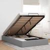 VidaXL Ottoman Bed Frames Without Mattress Light Grey 120x200 Cm Fabric, Bed Frame, Upholstered Bed Frame, Bed Frame 3310868
