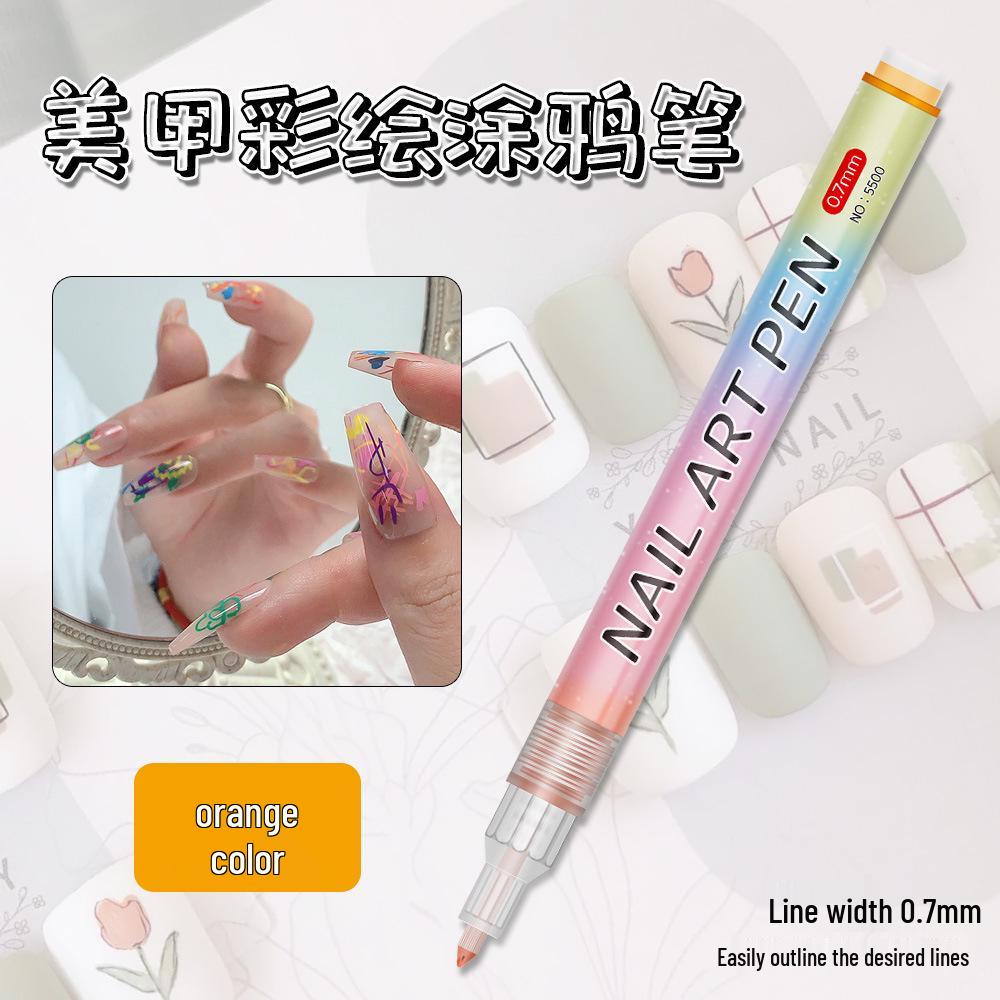 New Cross-Border Nail Art Graffiti Pen: Quick-Drying DIY Marker for Painting, Coloring, and Outlining Nails