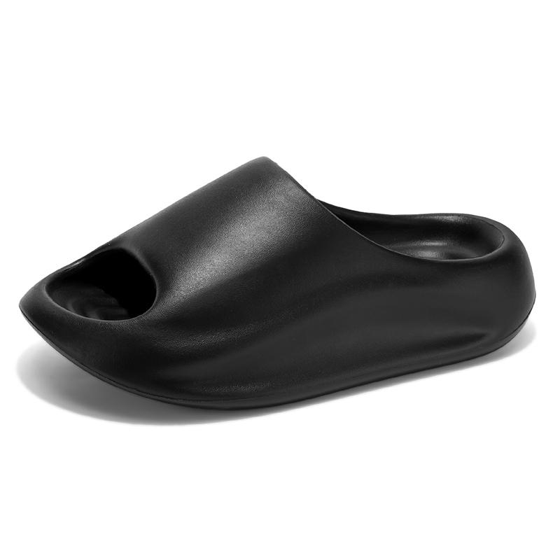 Sommer Dicke Sohle Höhensteigernd Weiche Eva Hausschuhe Für Paare Einfarbige Modische Hausschuhe Outdoor Freizeit Sandalen