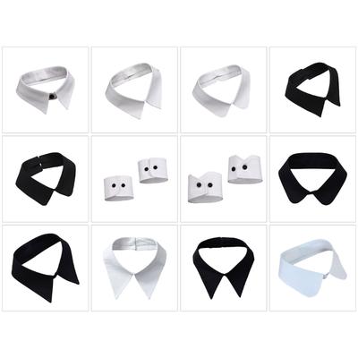Removable Shirt False Collar/Wrist Cuffs Girls Layered Adjustable Fake Sleeve Decorative Woman Sweater Shirt Clothing
