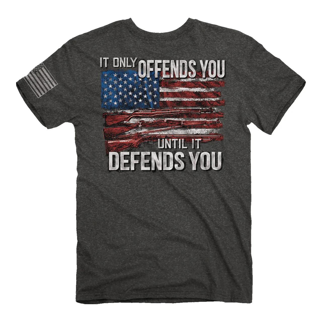 

New THIS OFFENDS YOU UNTIL IT DEFENDS YOU T Shirt SECOND AMENDMENT Shirt 3XL