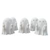 Halloween Finger Puppets Toy Finger Flip Off Ghost Figurines Cute Middle Finger Ghost Statue Gag Gifts for Trick or Treat Party Favors
