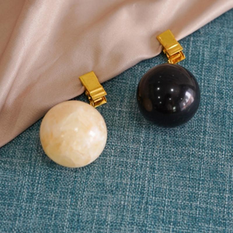 Set Of 4 Stone Tablecloth Weights Holder Handcrafts Marble Dinnerware Clip Perfect For Formal Gatherings Garden Party