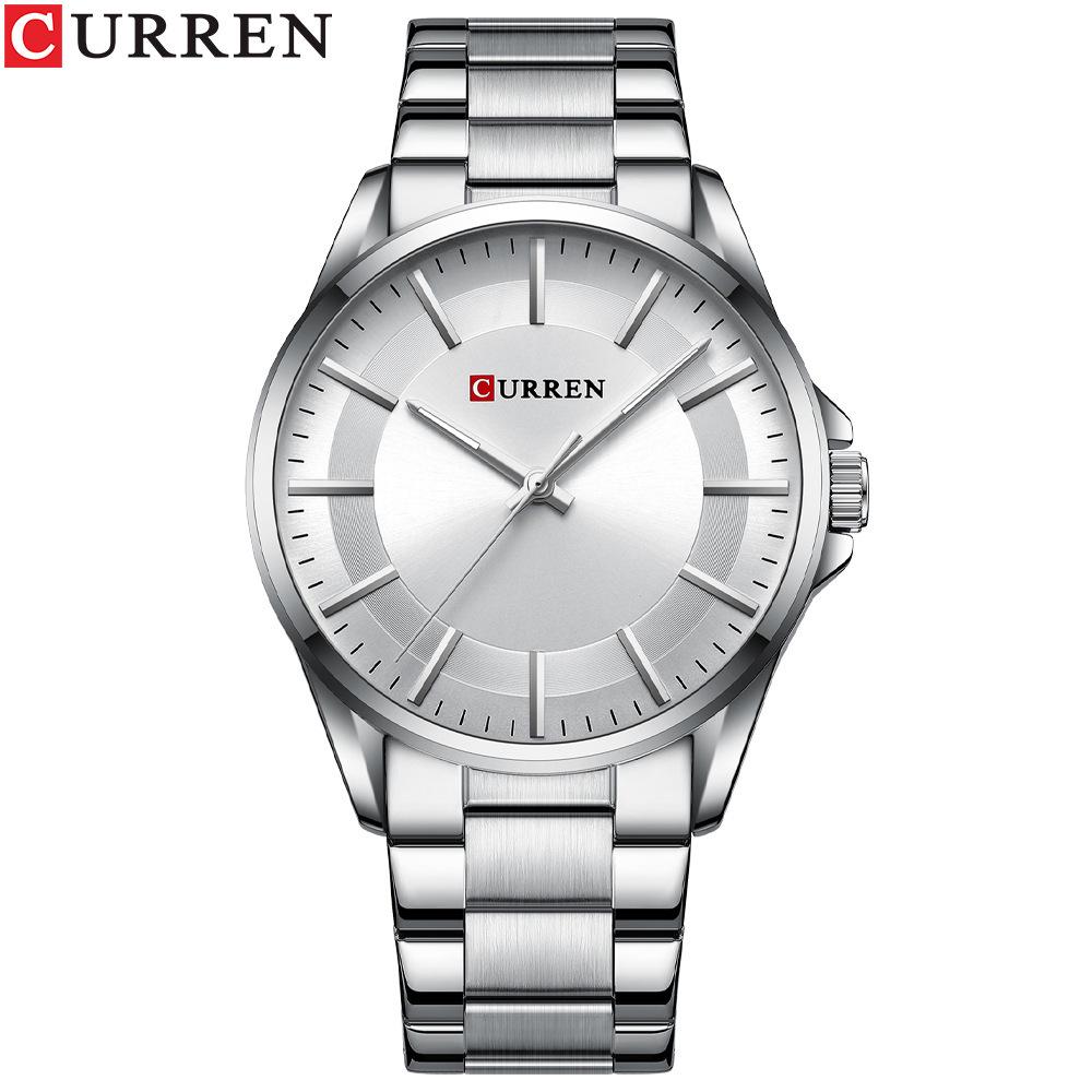 CURREN 8429 Men's Business Casual Quartz Steel Band Wristwatch