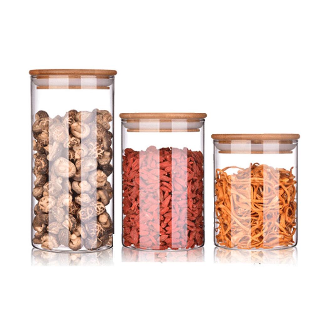 175 Ml Salt Storage Candy Jar Glass Jars Tea Sealing Cap Coffee Bean Loose Containers Sealed Canisters