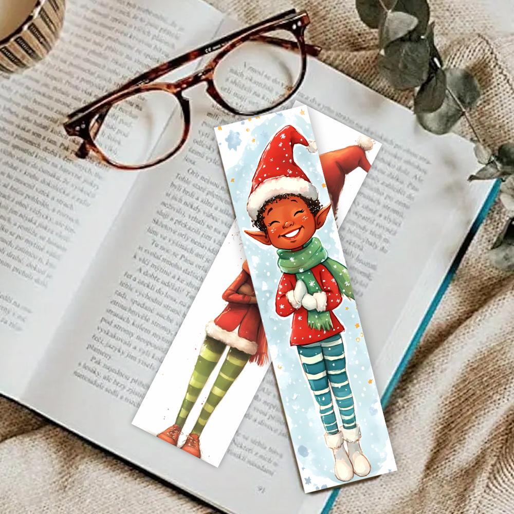 32pcs, Watercolor Christmas Bookmarks, Back to School Season, Cheap, Halloween, Suitable for Teachers, Readers, Birthday Gifts.