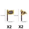 MOC Medieval Building Block Soldier Figure Weapon Accessories Battle Axe Bow Arrow Sword Sheath Shield Assembly Puzzle Brick Toy