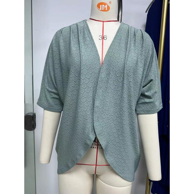 Summer Women's Cardigan New Solid Color Mid Sleeve Cardigan Knitted Cardigan Jacket Air Conditioner Shirt